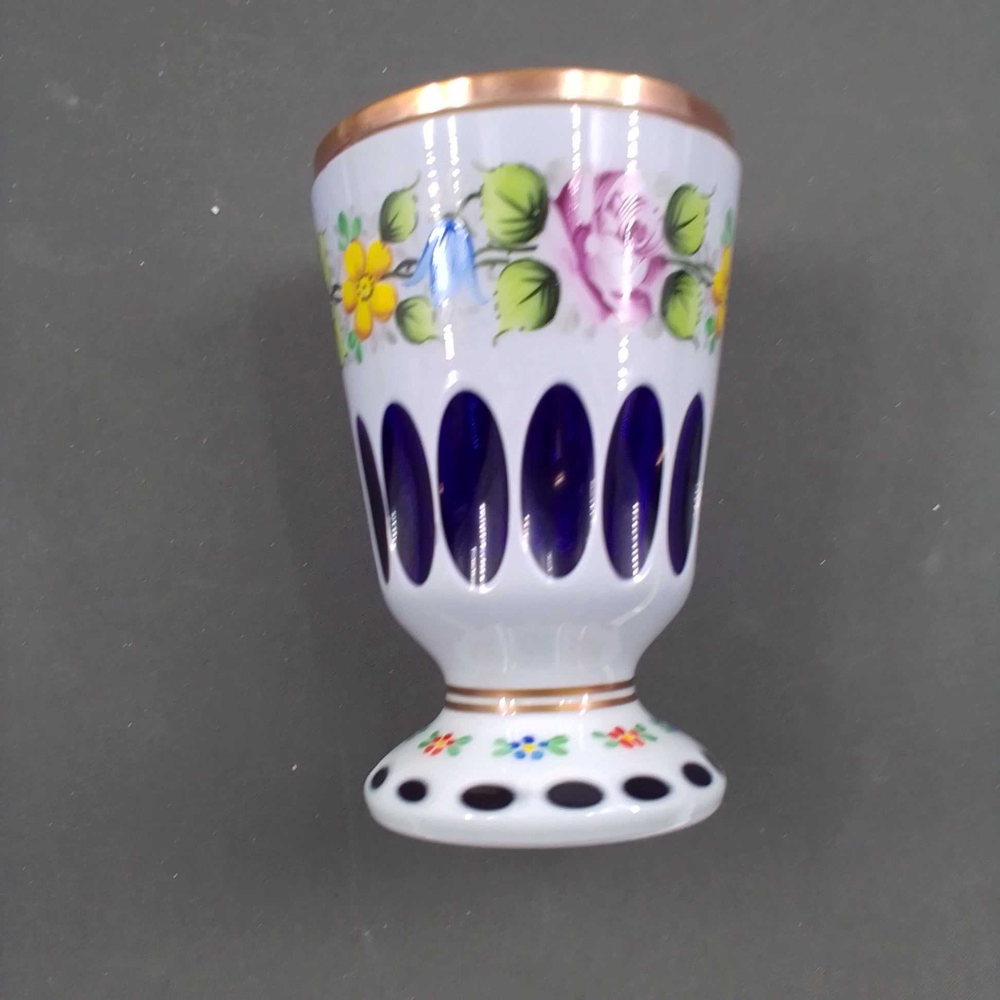 Vase/pokal bøhmisk glas